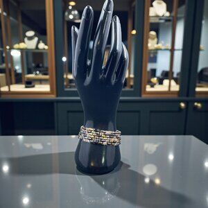 Bohemian Iridescent Beaded Bracelet Multicolor‎ Layered Vintage Fairycore